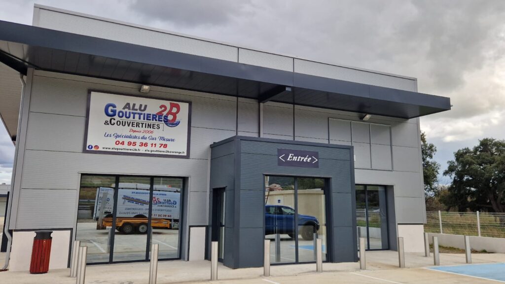 Le showroom Alu Gouttières 2B à Borgo